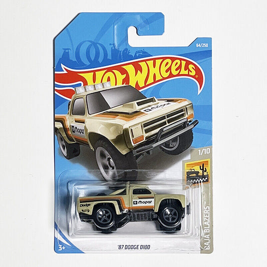 Hot Wheels Die-Cast Vehicle Dodge D100 Beige 1987