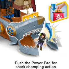 Imaginext Shark Bite Pirate Ship with Pirate Figures & Accessories