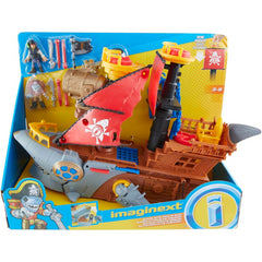 Imaginext Shark Bite Pirate Ship with Pirate Figures & Accessories