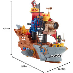 Imaginext Shark Bite Pirate Ship with Pirate Figures & Accessories