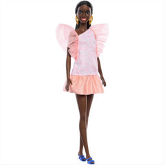 Barbie Fashionista Doll Tall Body Peach Party Dress 65th Anniversary