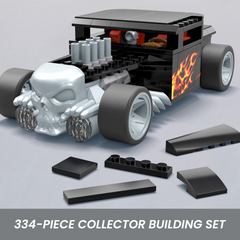 Mega Hot Wheels Race Car Construction Toy Set - Bone Shaker