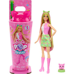 Barbie Pop Reveal Pink Cat Shakes Series Doll Playset
