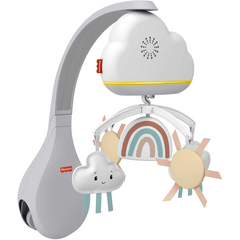 Fisher-Price Baby Toy Rainbow Showers Mobile with Music & Night Light (Not Compatible with Fisher-Price Luminate Bassinet)