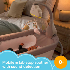 Fisher-Price Baby Toy Rainbow Showers Mobile with Music & Night Light (Not Compatible with Fisher-Price Luminate Bassinet)