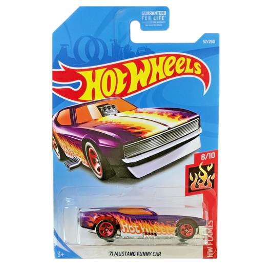 Hot Wheels Die-Cast Vehicle Mustang Funny Car Flames 1971