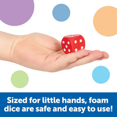 Learning Resources Dot Dice Soft Foam Set Math Game Dice