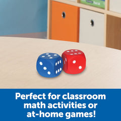 Learning Resources Dot Dice Soft Foam Set Math Game Dice