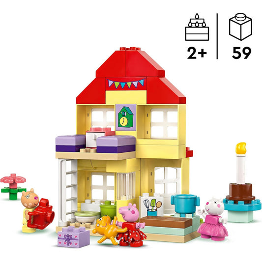 Lego Duplo 10433 Peppa Pig Birthday House Playset Toddler Learning Playset