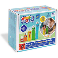 Learning Resources One to Five Wooden Blocks Montessori Math Toy