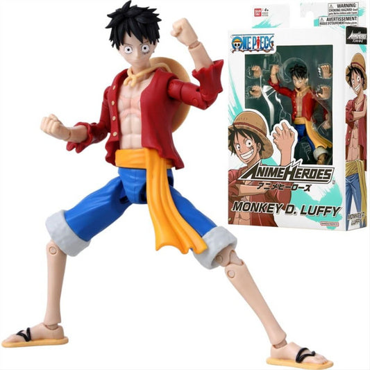 Bandai Anime Heroes Monkey D. Luffy One Piece 6.5-Inch Action Figure