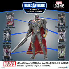 Marvel Legends Series SHARON CARTER Figure 6 The Falcon & Winter Soldier (BUILD A FIGURE: INFINITY ULTRON-HEAD)