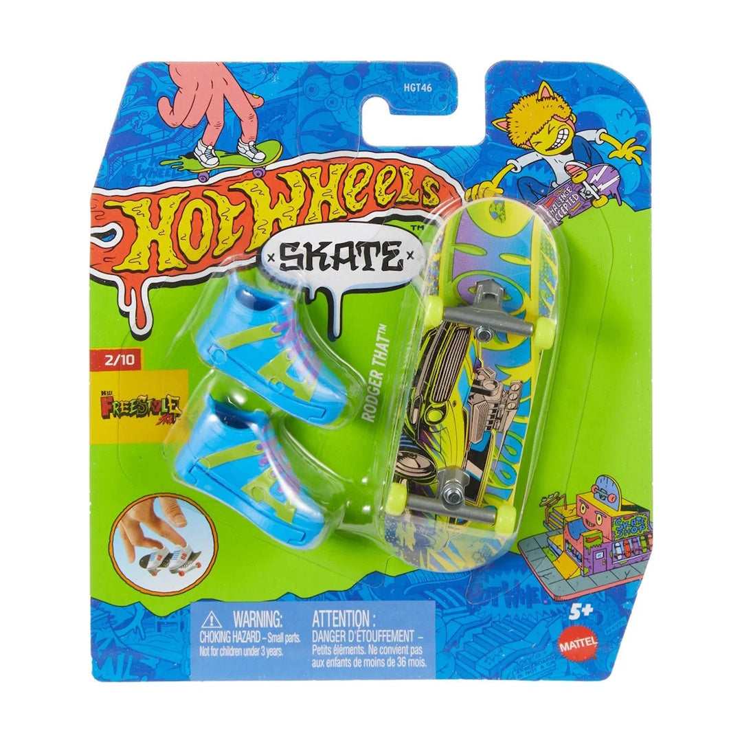 Hot Wheels Skate Singles and Finger Skateboard - Freestyle Rodger That ...