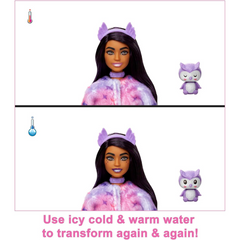 Barbie Cutie Reveal Doll 10 Surprises Winter Snowflake Series - Owl