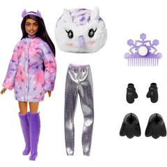 Barbie Cutie Reveal Doll 10 Surprises Winter Snowflake Series - Owl