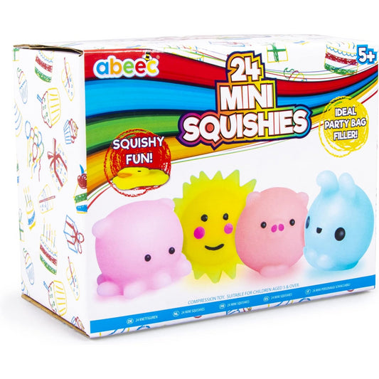 Abeec 24 Mini Squishies Sensory Toy Set for Kids