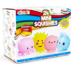 Abeec 24 Mini Squishies Sensory Toy Set for Kids