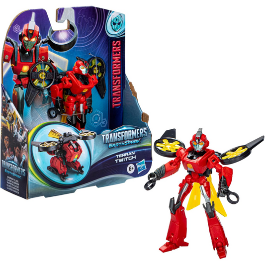 Transformers Earthspark Terran Twitch Warrior Class Toy