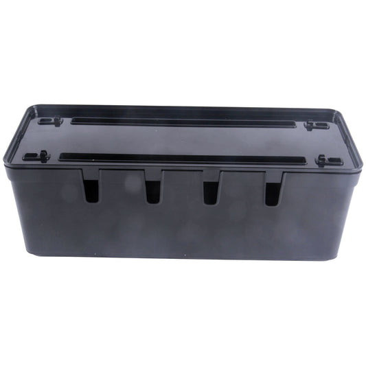 Maqio Polypropylene IML Print Cable Tidy Box - Shiny Black