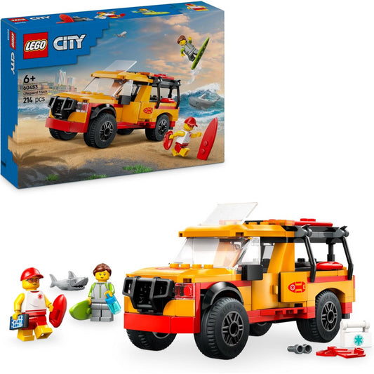 Lego City 60453 Lifeguard Beach Rescue Truck Building Playset