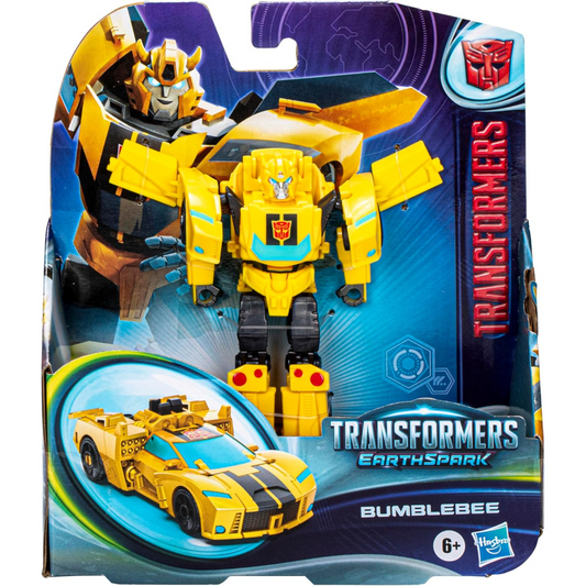 Transformers Earthspark Bumblebee Warrior Class Action Figure