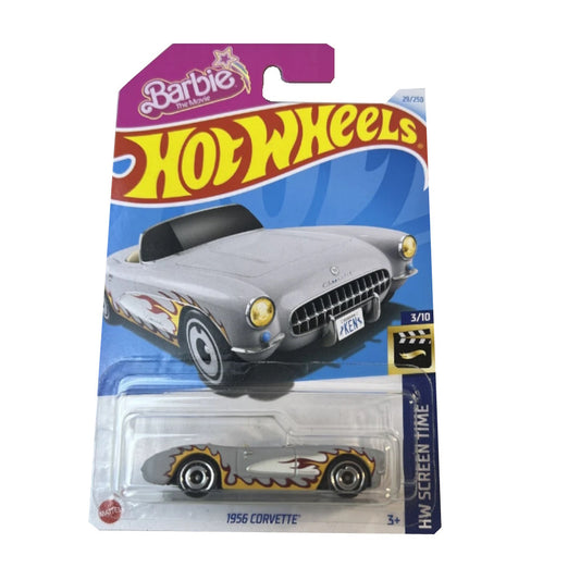 Hot Wheels Die-Cast Vehicle Corvette Barbie The Movie 1956