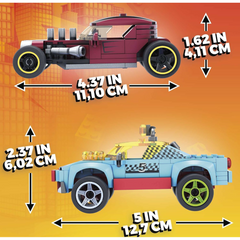 Hot Wheels Mega Car Customizer Building Set with Micro Figure Driver