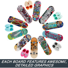 Hot Wheels Skate 10 Skateboards and 5 Removable Skate Shoes