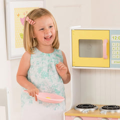 KidKraft 27-Piece Pastel Cookware Kitchen Utensil Set Playset