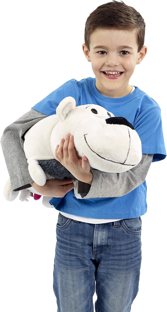 Flip a Zoo Asher Husky & Poppi Polar Bear 2 in 1 Soft Plush Toy 020420 - Maqio 2