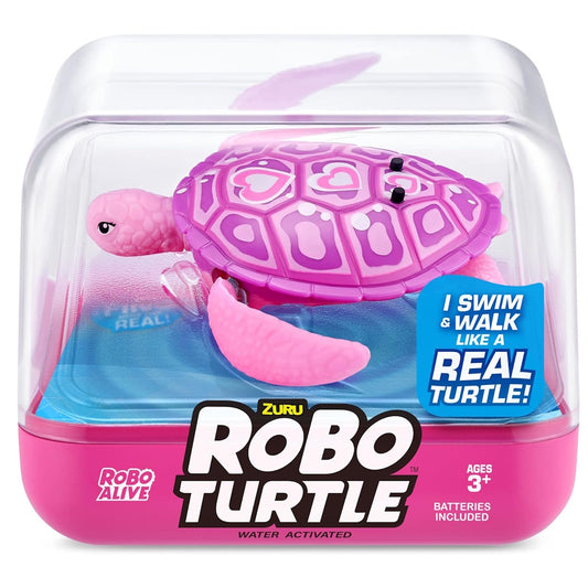 ZURU Robo Alive Turtle Electronic Robotic Water Toy Pink