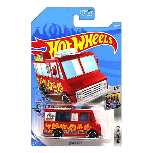 Hot Wheels Die-Cast Vehicle Quick Bite Red Van