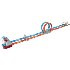 Hot Wheels Two-Track Looping and Straight Parts Large Loopings & 2 Toy Vehicles