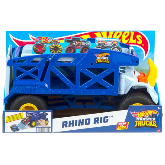 Hot Wheels Total Monster Trucks Mover RhinoToy Car Hauler