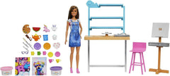 Barbie Relax and Create Art Studio Playset & 11-in Doll