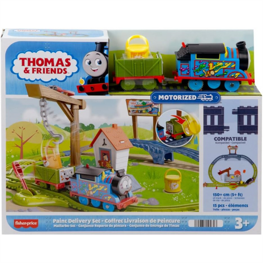 Thomas & Friends Paint Delivery Set with Motorized Thomas Toy