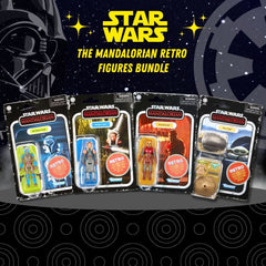 Star Wars The Mandalorian Retro Figures Bundle