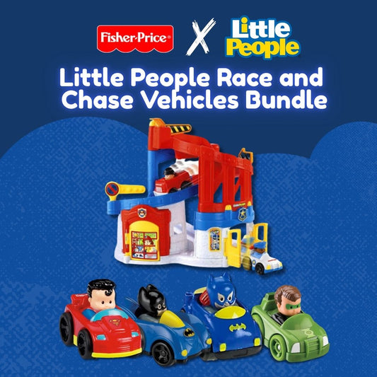 Fisher-Price Little People Race and Chase Vehicles Bundle