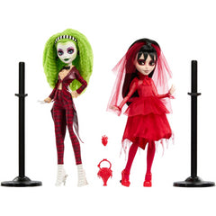 Monster High Skullector  Doll Pack of 2 - Beetlejuice Betelgeuse And Lydia Doll