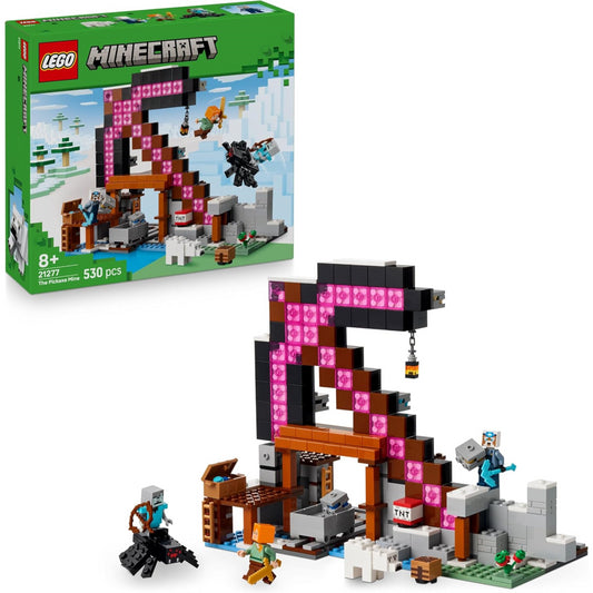 Lego Minecraft 21277 The Pickaxe Mine Playset with Tools & Figures