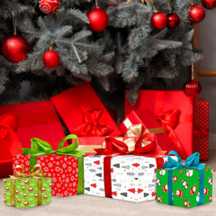 Abeec Christmas Gift Wrap 15 Sheets Festive Wrapping Paper Pack