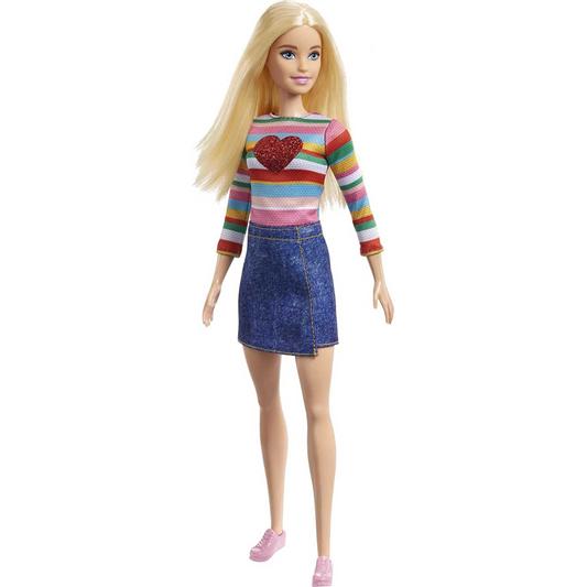 Barbie It Takes Two Barbie Malibu Roberts Doll Blonde With Rainbow Shirt