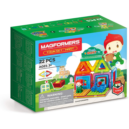 Magformers Town Minimarket Set Magnetic Building Blocks With Play Character