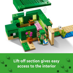 Lego Minecraft 21254 The Turtle Beach House Playset with Mini Figures