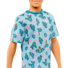 Barbie Fashionista Doll #211 Ken Blonde White Shorts and Blue T Shirt