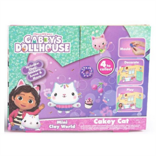 Gabby's Dollhouse Cakey Cat Mini Clay World