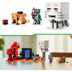 Lego Minecraft 21255 Nether Portal Ambush Playset with Steve & Blaze