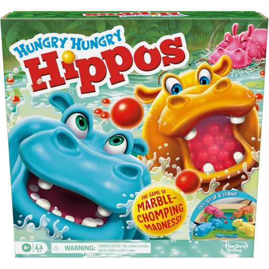 Hasbro Gaming Hungry Hungry Hippos Refresh Edition Fun Board Game