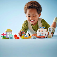 Lego Duplo 10447 Ambulance & Driver Construction Playset