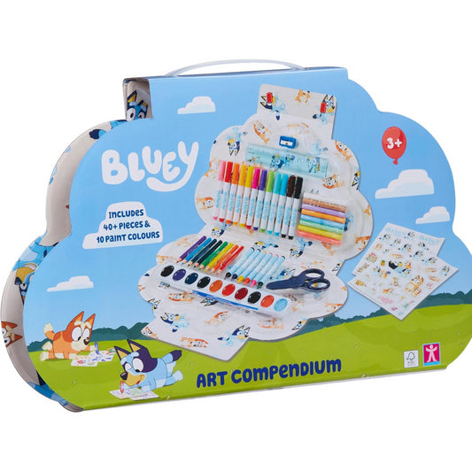 Bluey Art Compendium Carry Case Creative Set Paint Up Figure